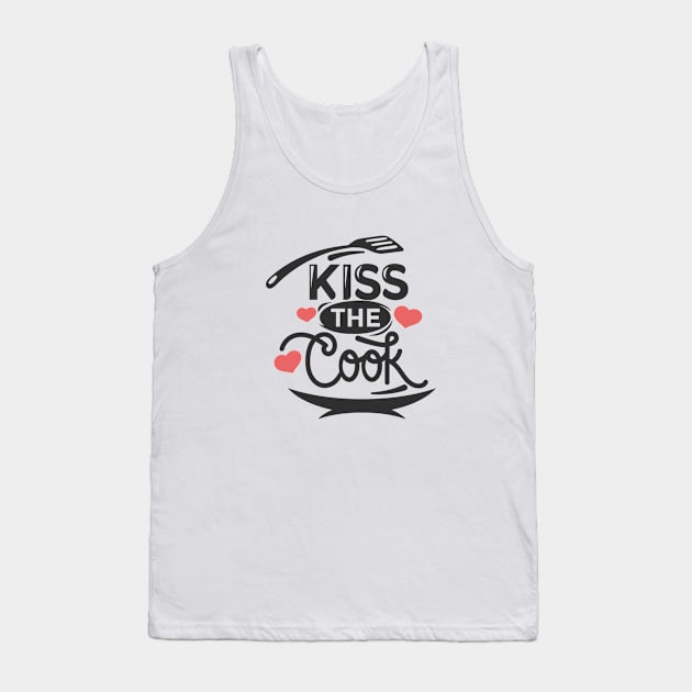 Kiss the Cook Tank Top by Magniftee